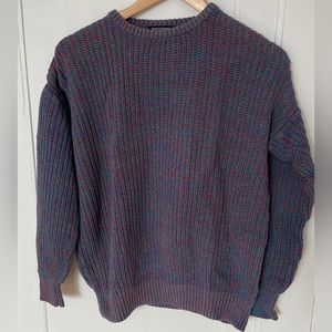 Blue multi color American Apparel Fisherman Sweater